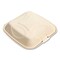 Boardwalk Bagasse PFAS-Free Food Containers, 1-Compartment, 9 x 1.93 x 9, White, Bamboo/Sugarcane, 200PK HL-91BW-NPFA - alternate 4